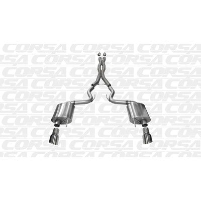 Corsa Sport 3" Cat-Back Exhaust (15-17 Mustang GT)